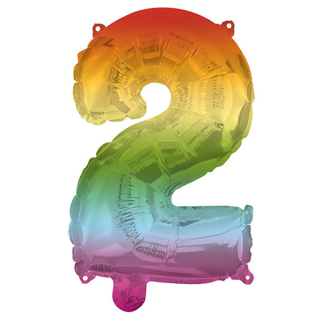 Decorata Party Foileballon - 95 cm - No 2 - Rainbow