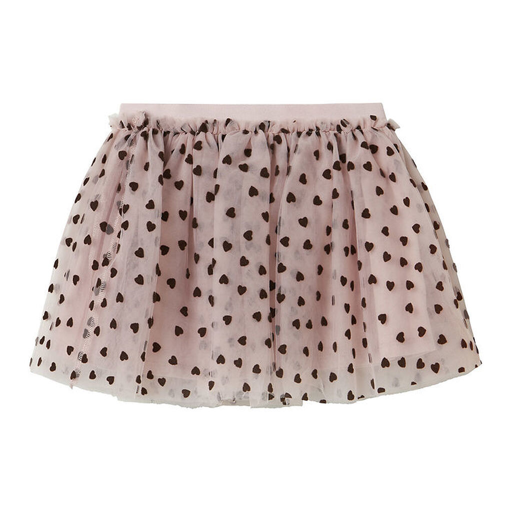 Name It Nederdel - Tyl - NmfNea - Burnished Lilac m. Hjerter