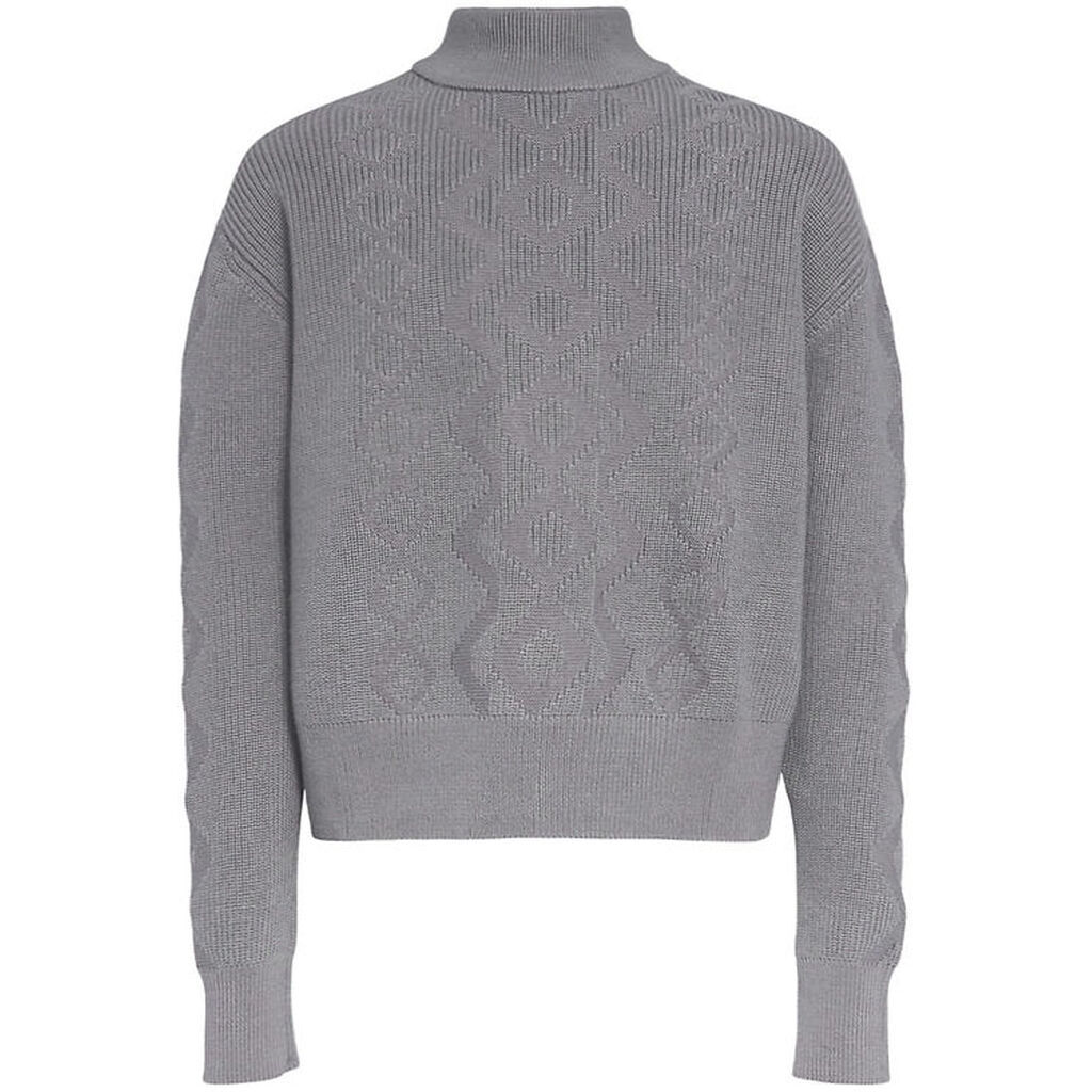 G-Star RAW Bluse - Uld/Bomuld - Cropped - Wild Dove m. Mønster