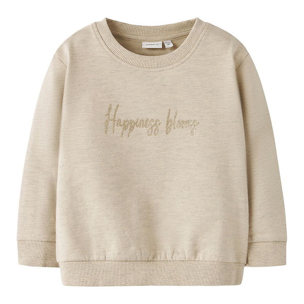 Name It Sweatshirt - NmfLaise - Peyote Melange m. Print