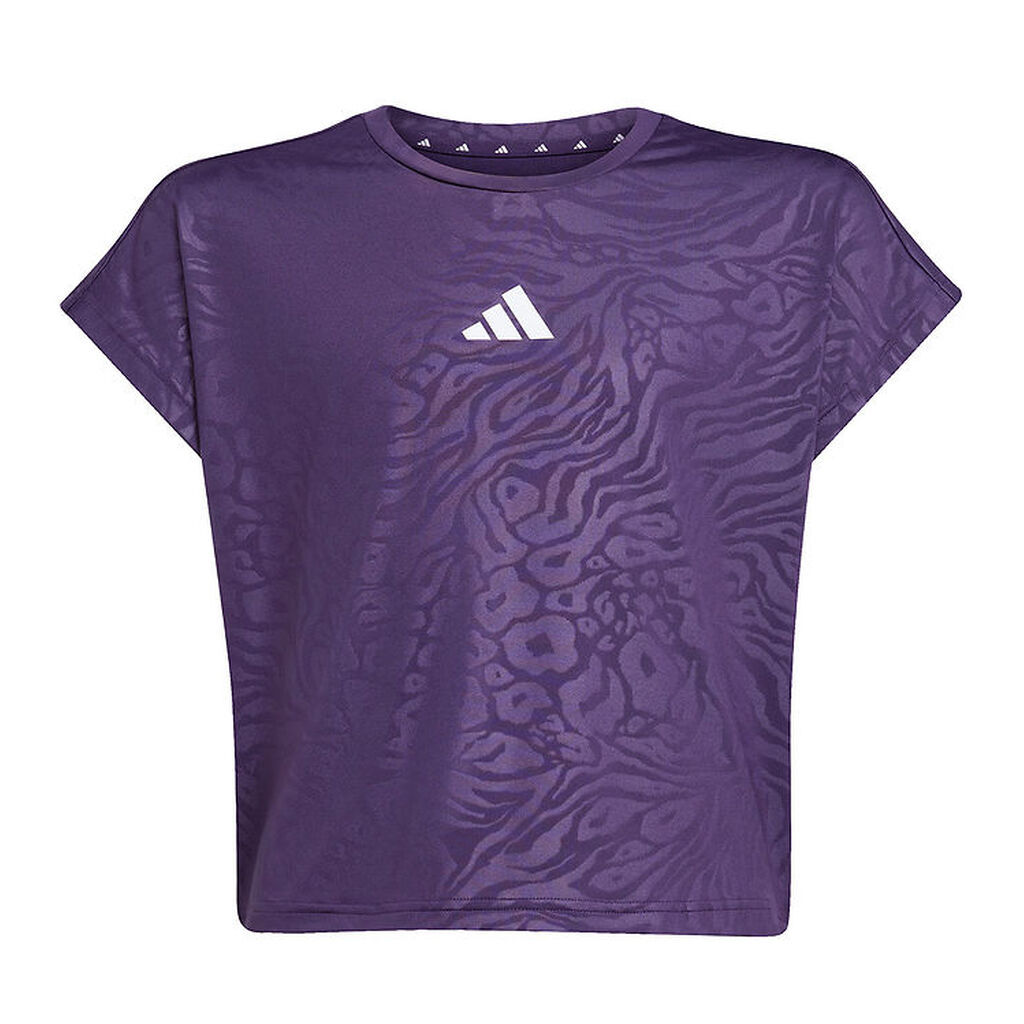 adidas Performance T-shirt - Cropped - Aurora Purple/Hvid