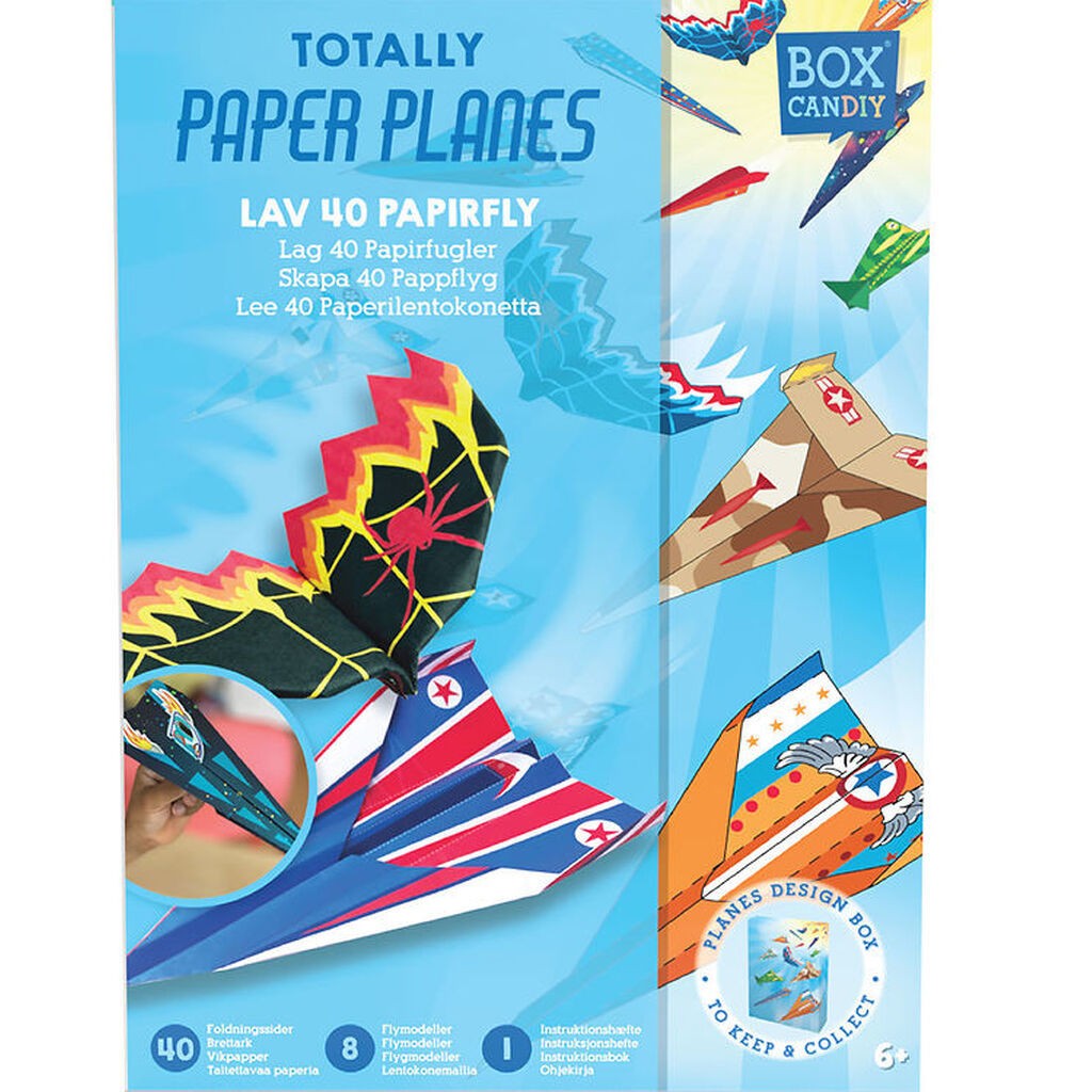 BOX CANDIY Kreasæt - Lav 40 Papirfly - Totally Paper
