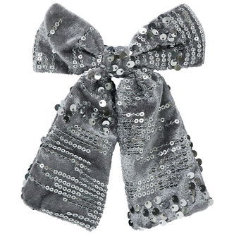 Name It Hårspænde m. Sløjfe - NkfRunica - Lava Smoke m. Paliette