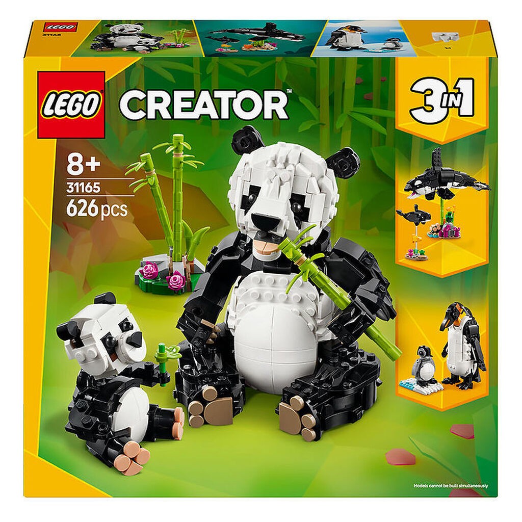 LEGOÂ® Creator - Vilde Dyr: Pandafamilie 31165 - 3-i-1 - 626 Dele