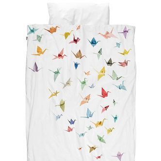 Snurk Sengetøj - Voksen - Origami Fugle