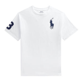 Polo Ralph Lauren T-shirt - Hvid m. Navy