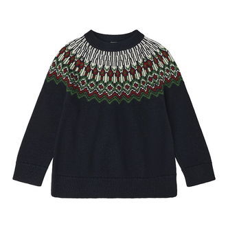 FUB Bluse - Strik - Uld - Dark Navy