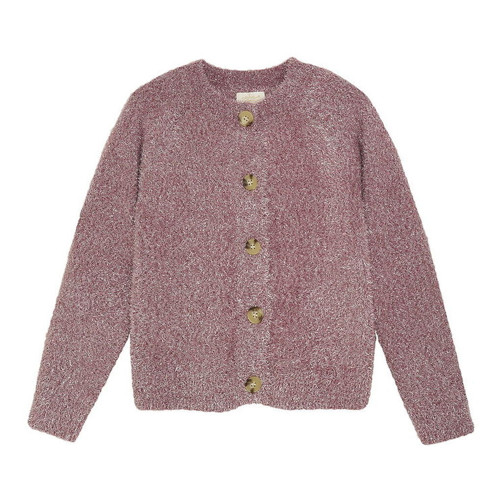 Creamie Cardigan - Strik - Glitter - Crushed Berry
