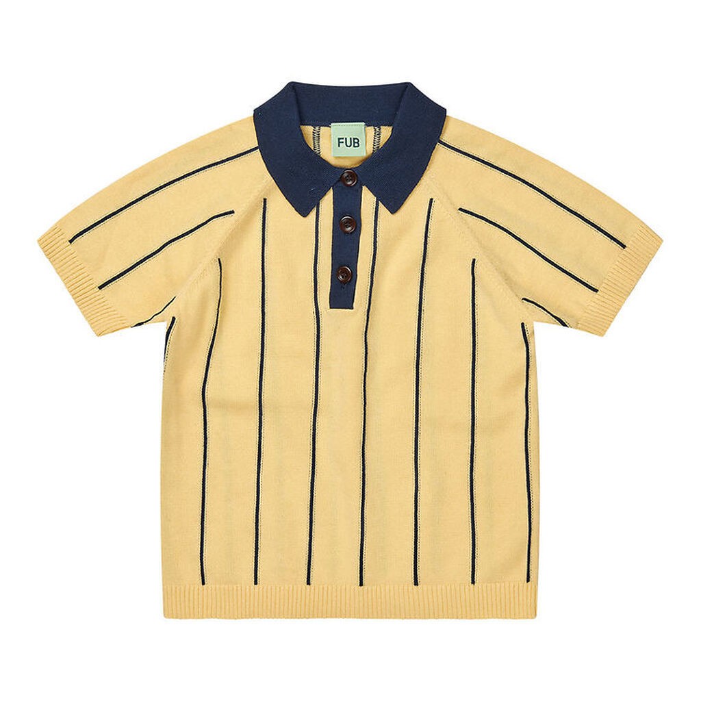 FUB Polo - Vanilla/Dark Navy