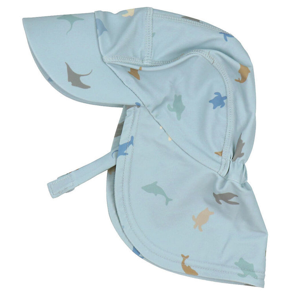 Wheat Badehat - Tonga - UV40+ - Soft Blue Sea Life