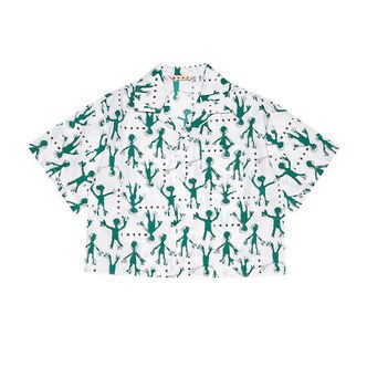 Marni Skjorte - Hvid/Grøn