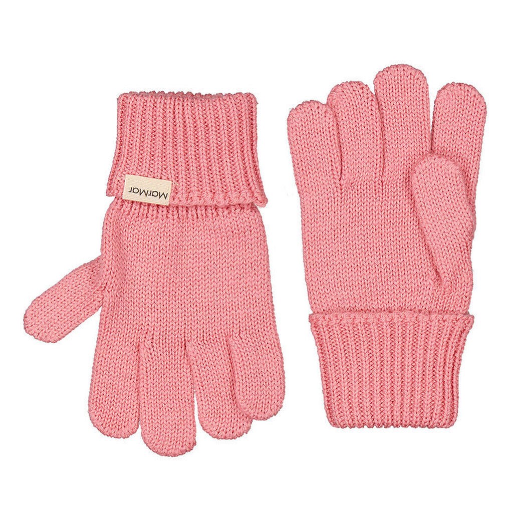 MarMar Handsker - Uld/Bomuld - Strik - Aske - Raspberry