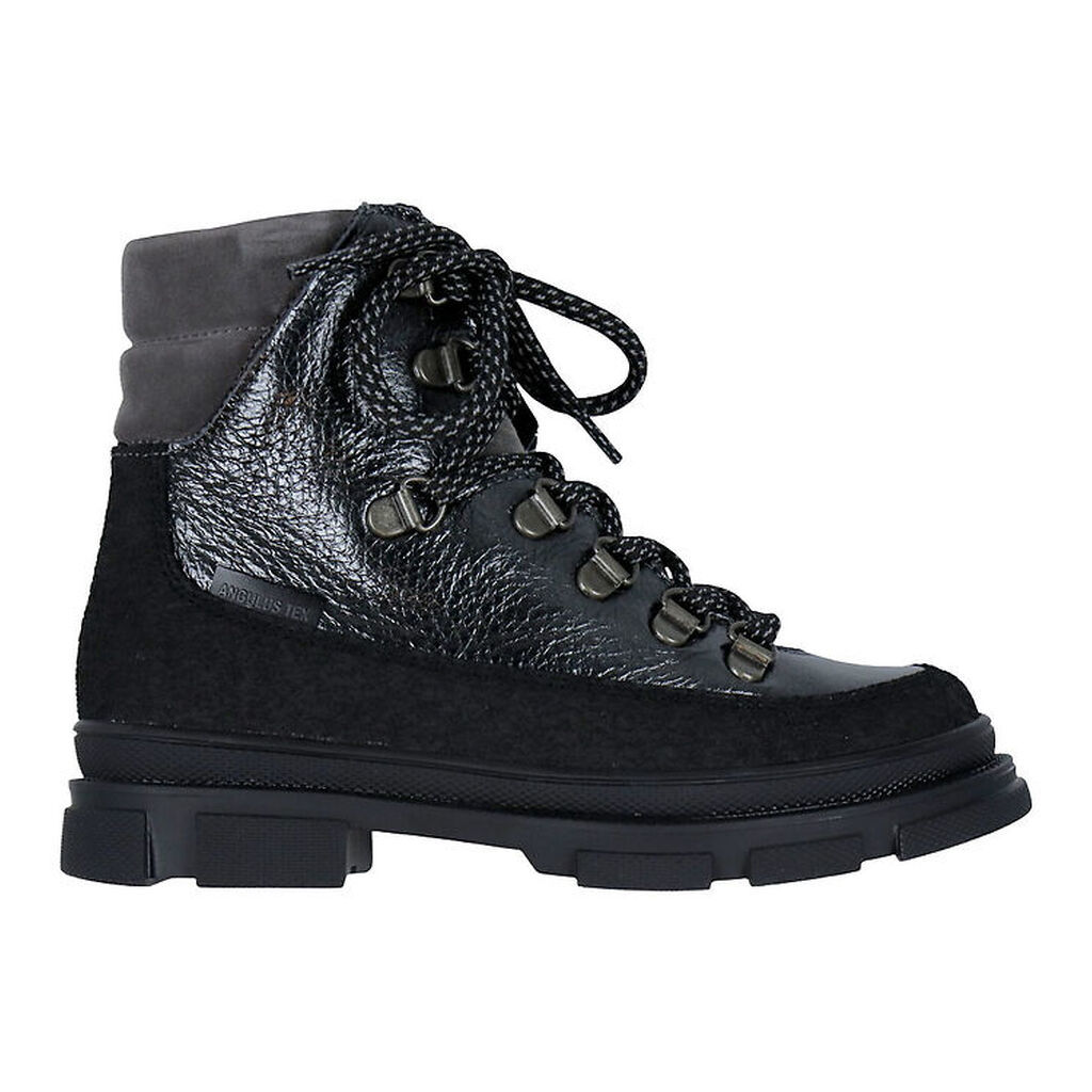Angulus Støvler - Tex - Black Shine/Dark Grey