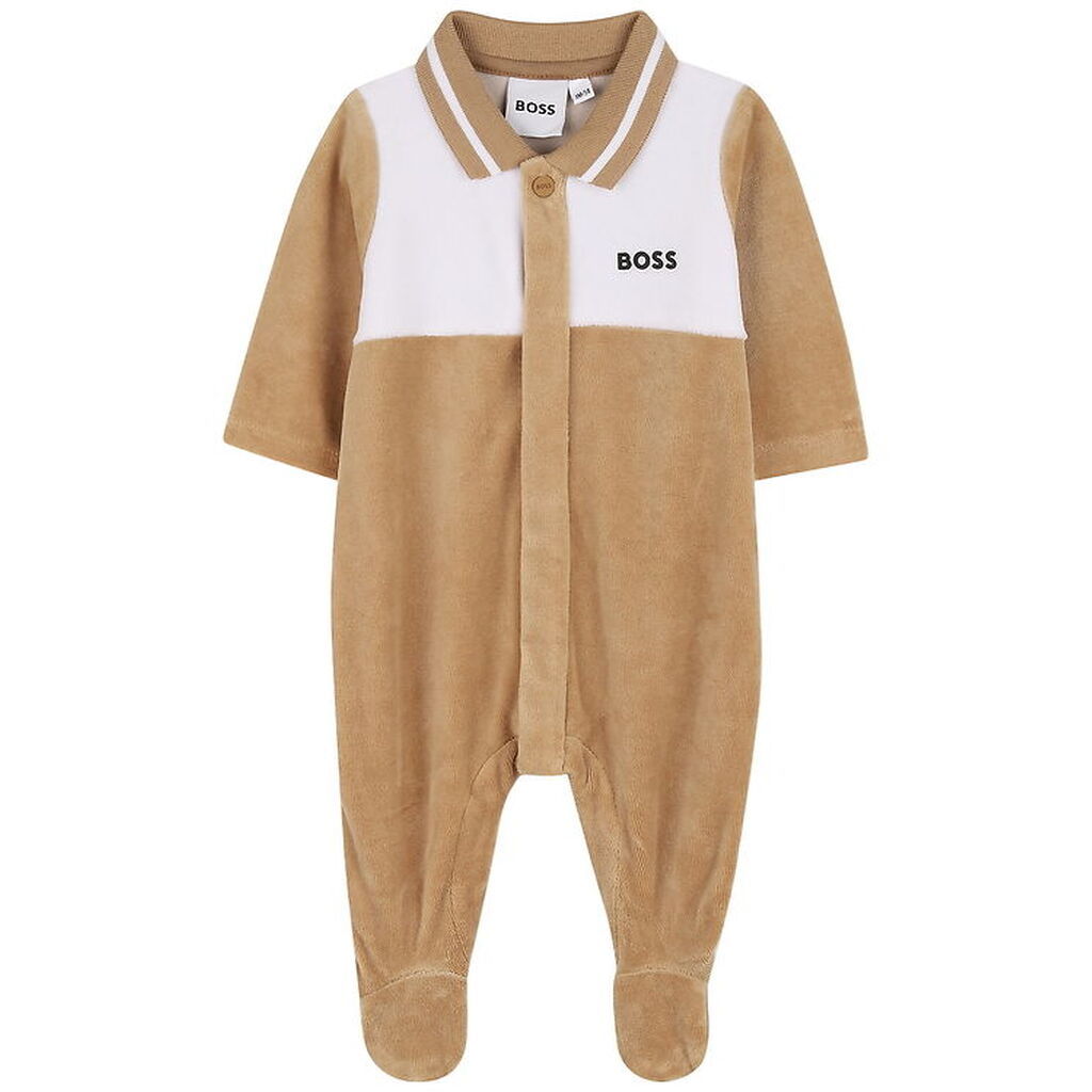 BOSS Gaveæske - Natdragt - Velour - Cookie/Hvid