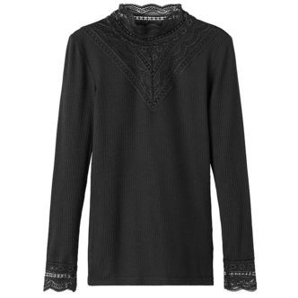 Name It Bluse - Noos - NkfNuri - Sort m. Blonder