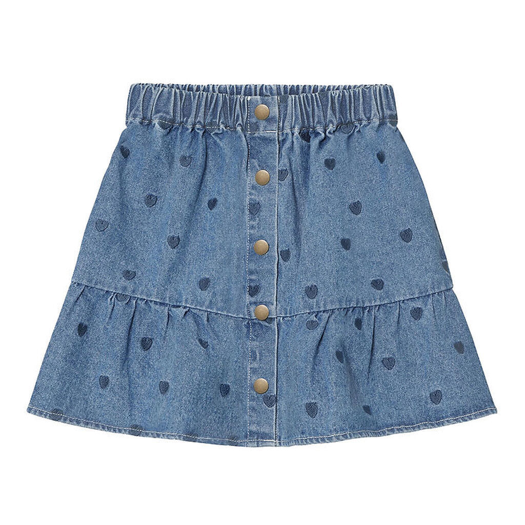 Fliink Nederdel - Denim - Donna - Light Denim Blue