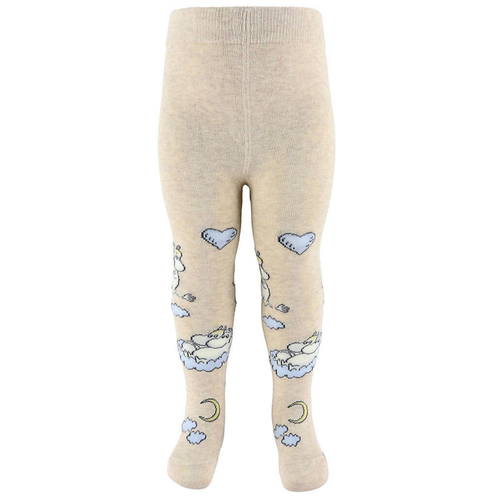 MarMar Strømpebukser - Jacquard - Moomin - Beige Meleret
