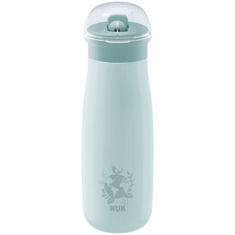 Nuk Drikkedunk m. Sugerør - Mini-Me Flip - 500 ml - Stål - Globe