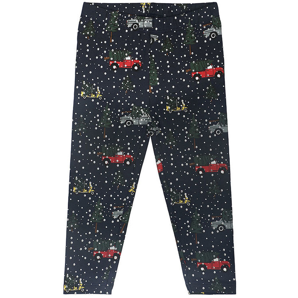The New Siblings Leggings - TnsHoliday - Navy Blazer m. Print