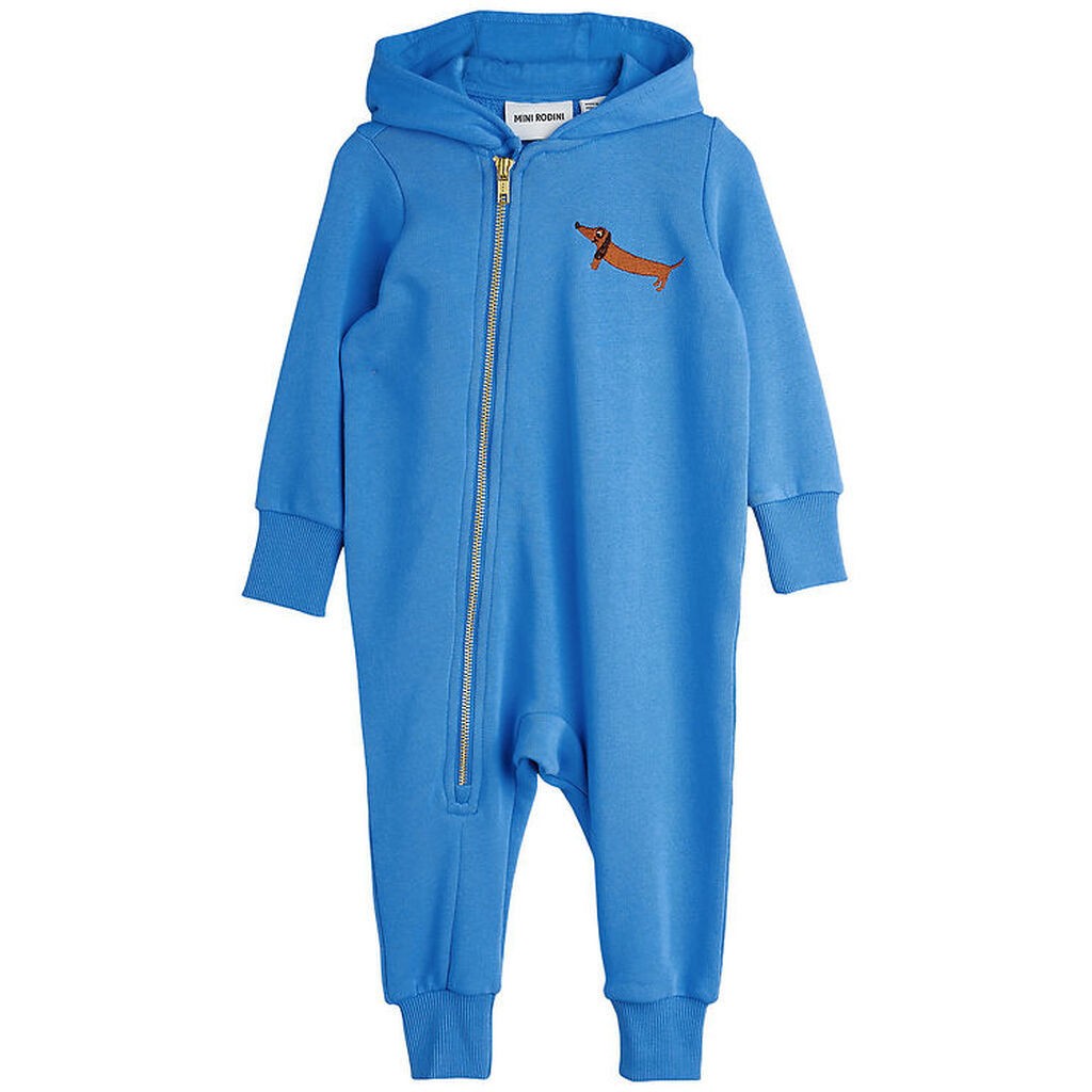 Mini Rodini Heldragt - Dog - Baby Onesie - Blå