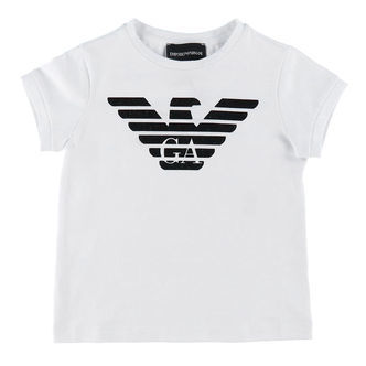 Emporio Armani T-shirt - Hvid m. Sort