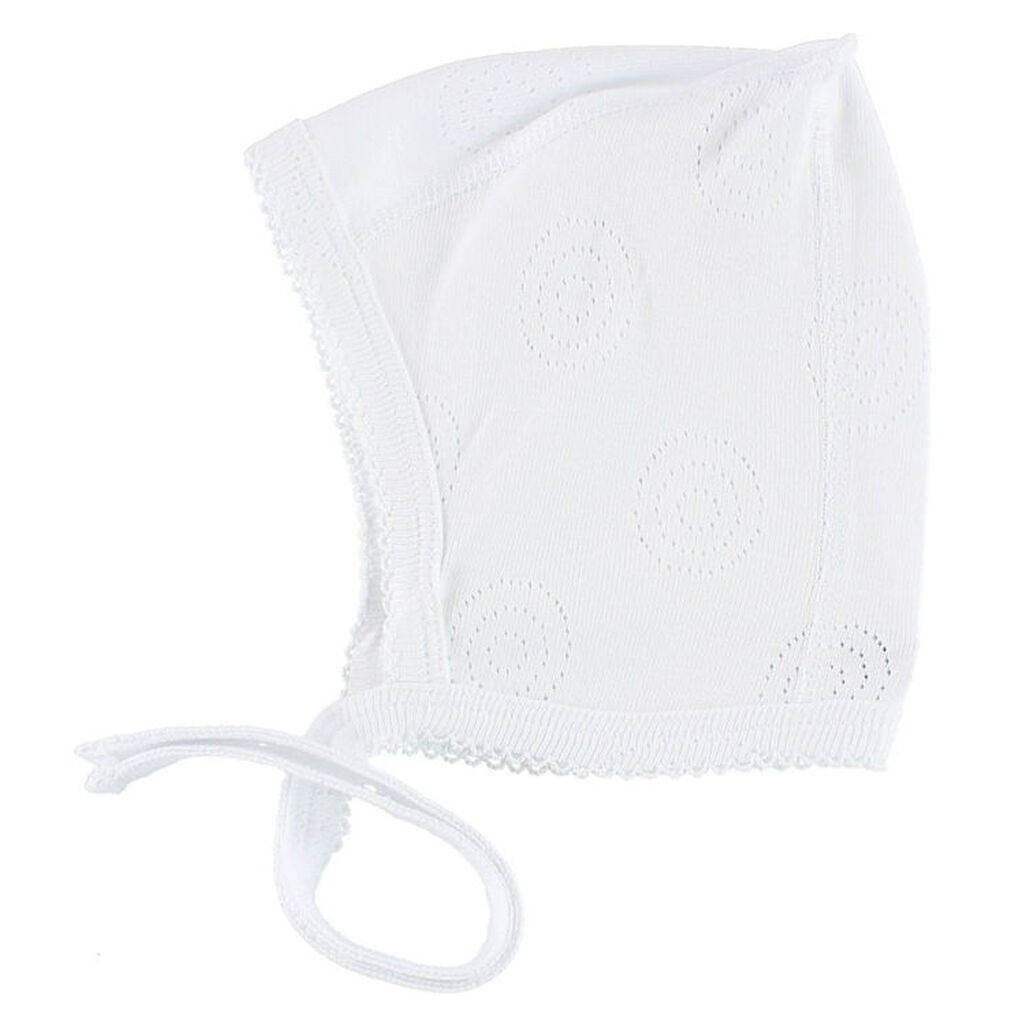 Smallstuff hjelm - Hvid m. Hulmønster