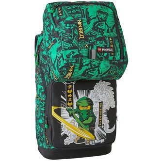 LEGOÂ® Ninjago Skoletaske m. Gymnastiktaske - Optimo - Sort/Grøn