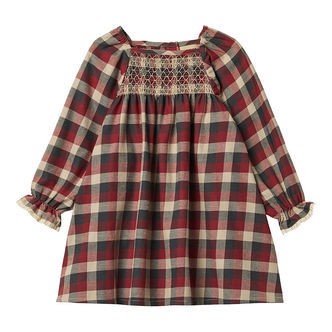 Wheat Kjole - Bella - Red Blue Check