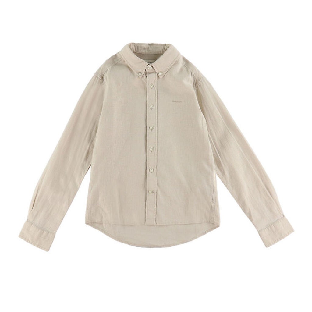 GANT Skjorte - Hør/Bomuld - Putty