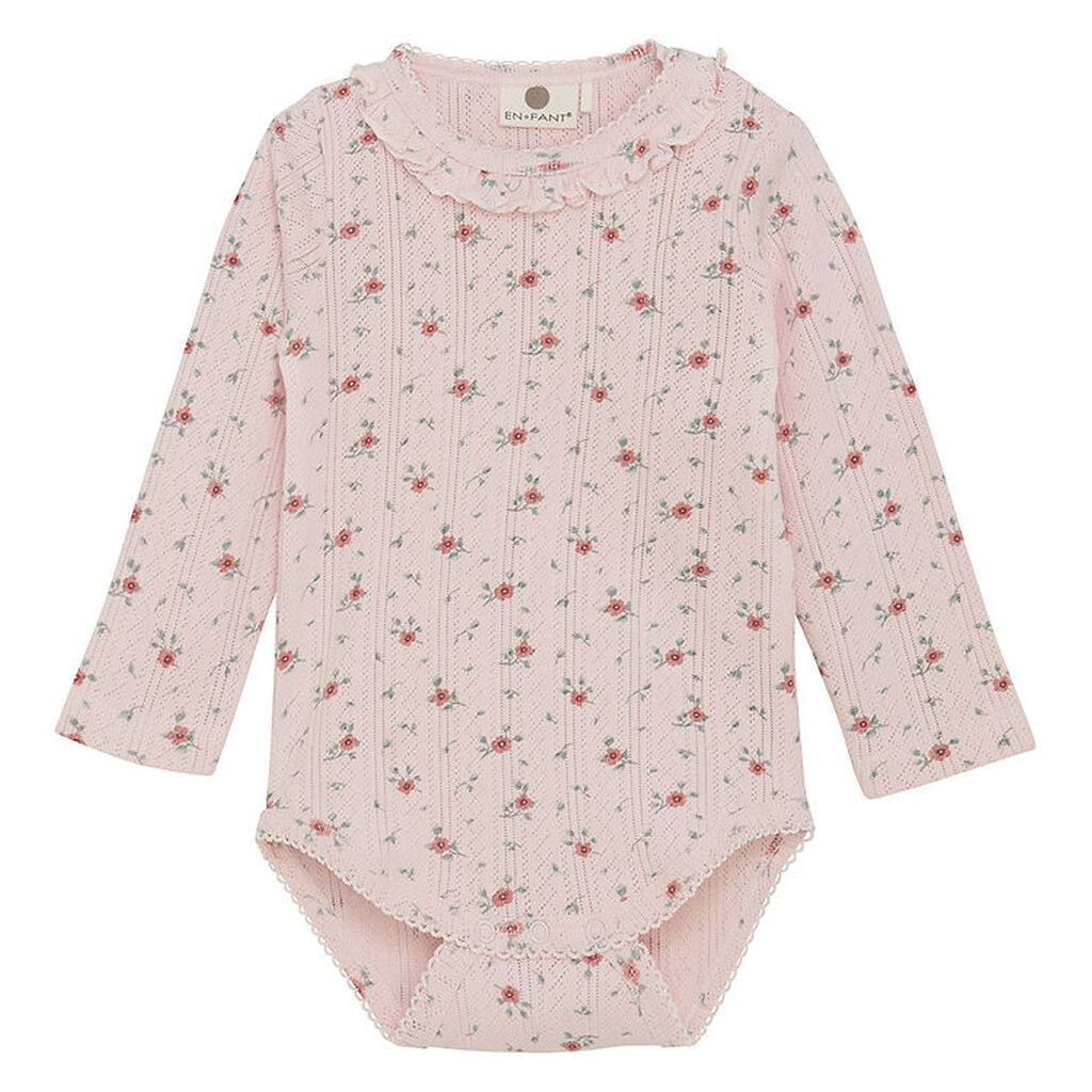 En Fant Body l/æ - Pointelle - Veiled Rose
