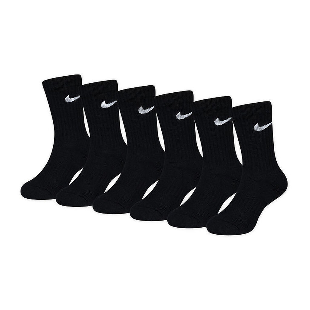 Nike Strømper - Cushioned - Dri-Fit - 6-pak - Sort