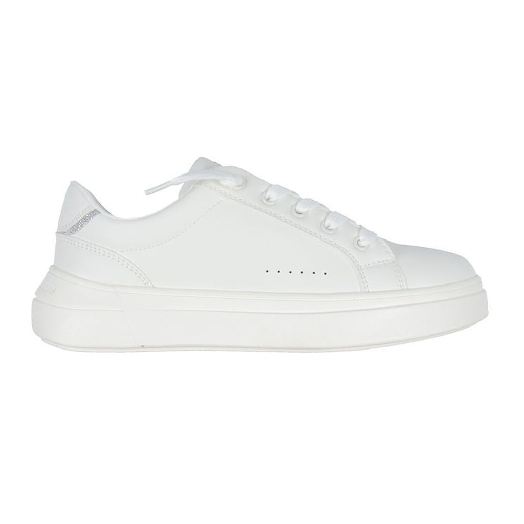 Calvin Klein Sko - Low Cute Lace-Up - Off White/Silver