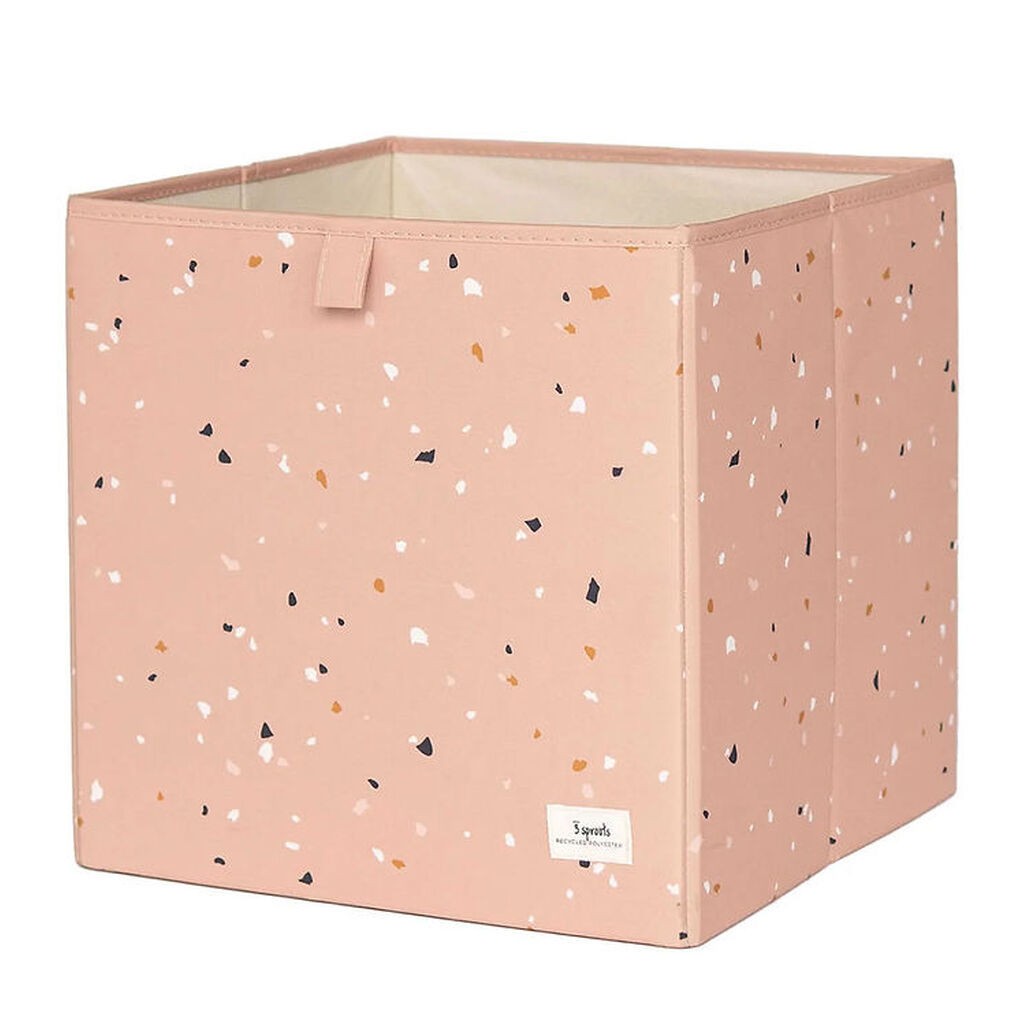 3 Sprouts Opbevaringskasse - 33x33x33 cm - Terrazzo/Clay