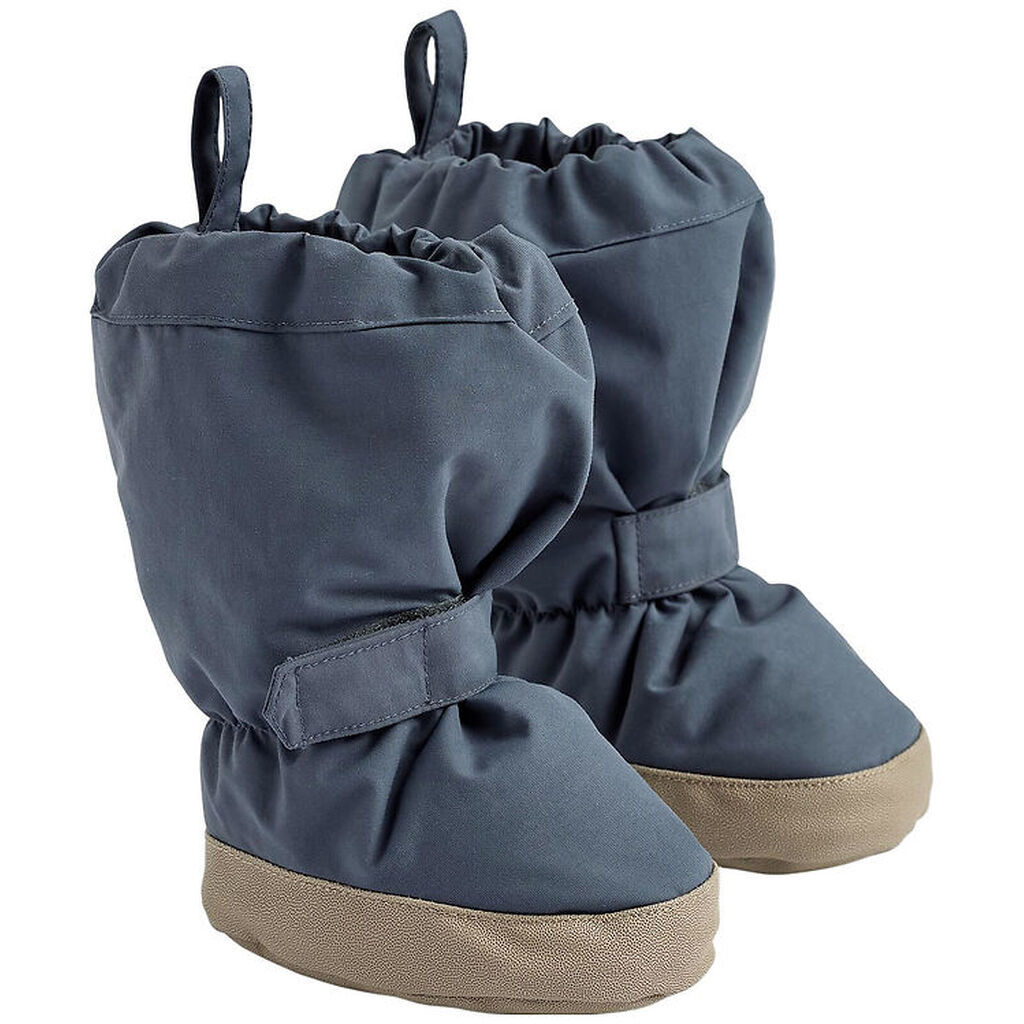 Wheat Overtrækssko m. Fleece - Grey Blue