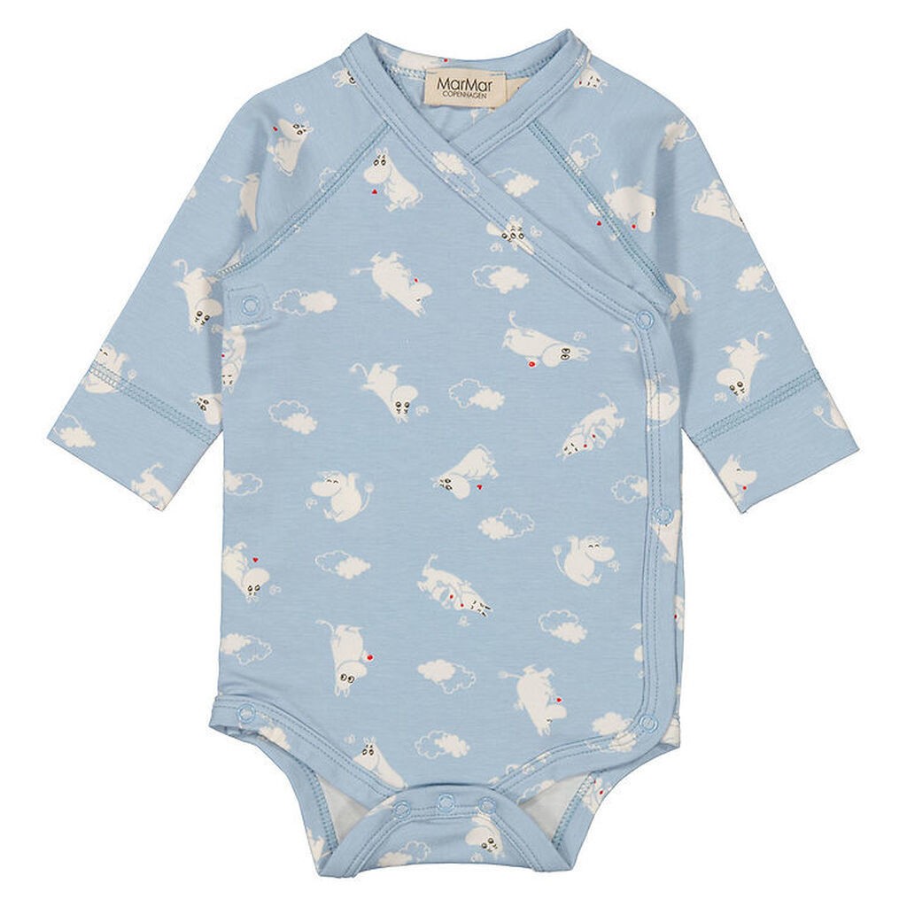 MarMar Slå-Om Body l/æ - Modal - Belito - Blue Moomin