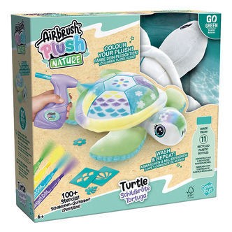 Airbrush Plush Bamse - 30 cm - DYI Skildpadde