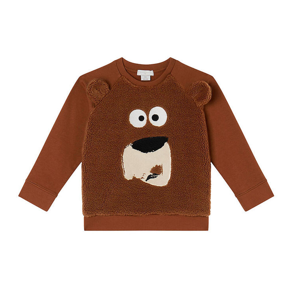 Stella McCartney Kids Sweatshirt - Brun m. Bjørn/Fleece