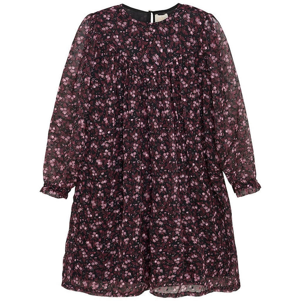 Creamie Kjole - Flower Dobby - Sort