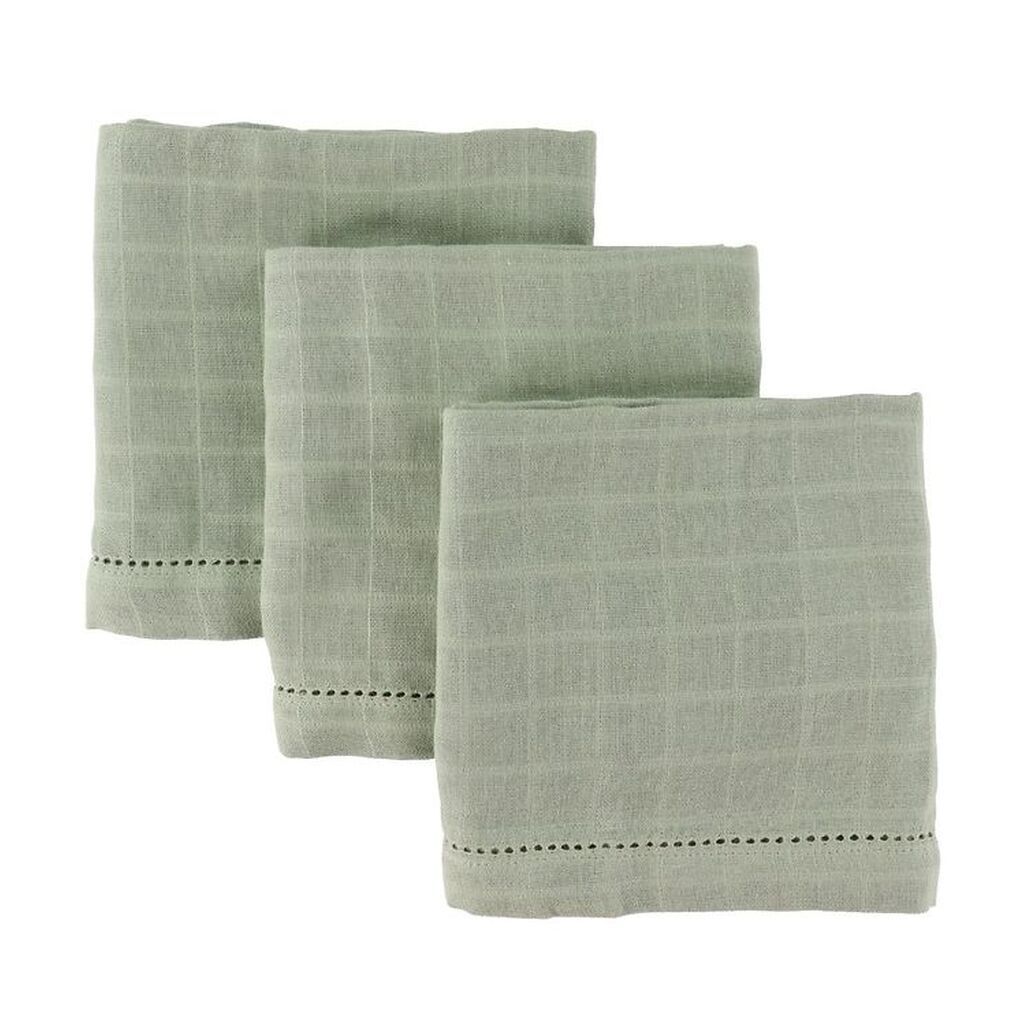 Pine Cone Stofbleer - 70x70 cm - 3-pak - Edith - Salvie