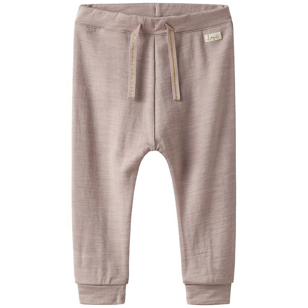 Name It Bukser - Uld - NmfWesso - Shadow Gray/Gold string