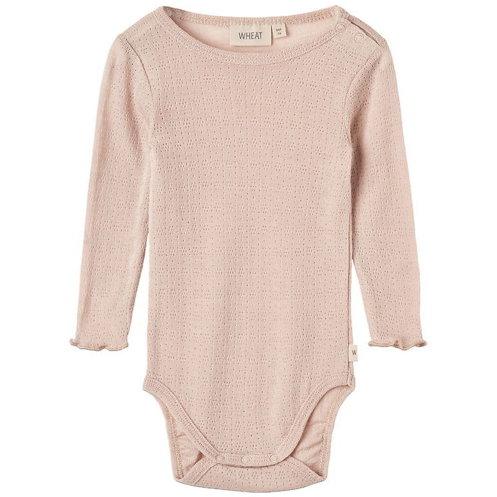 Wheat Body l/æ - Uld/Silke - Liea - Pale Lilac m. Hulmønster