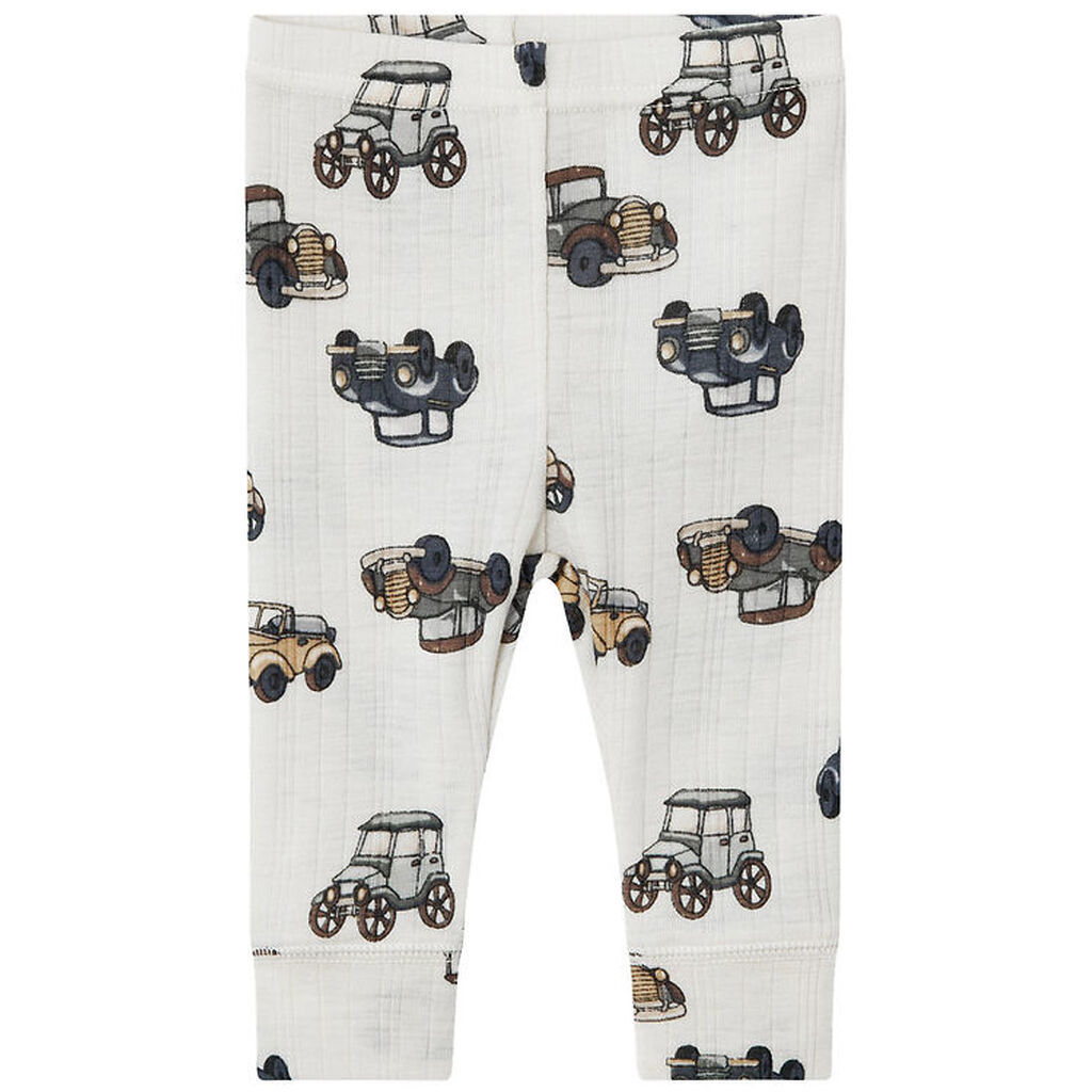 Name It Leggings - Uld - Noos - NbmWang - Snow White m. Biler