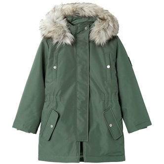 Name It Vinterjakke - NOOS - NkfMilla Parka - Agave Green