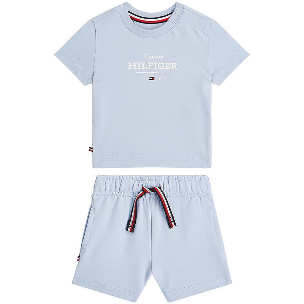 Tommy Hilfiger Sweatshorts/T-shirt - Monotype - Breezy Blue
