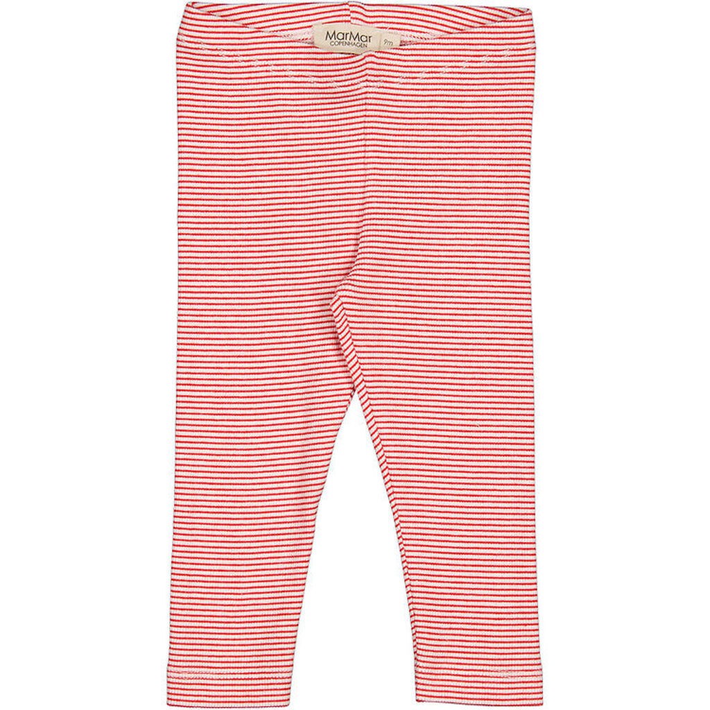 MarMar Leggings - Rib - Modal - Red Stripe