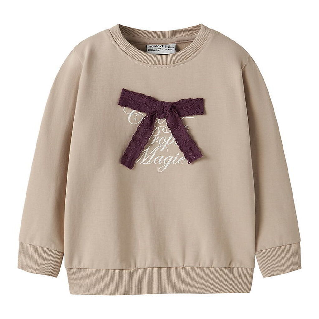 Name Sweatshirt - NmfSetina - Cement