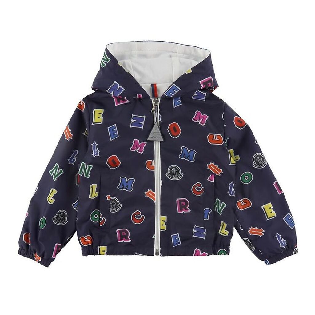 Moncler Jakke - Carlin - Navy m. Bogstaver