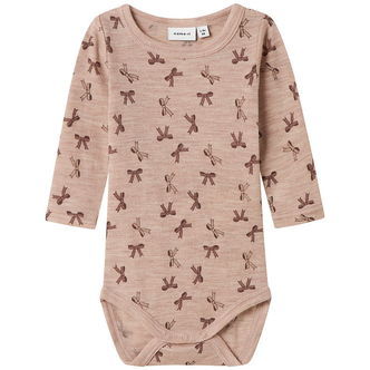 Name It Body l/æ - Uld - NbfWang - Shadow Gray/Bows