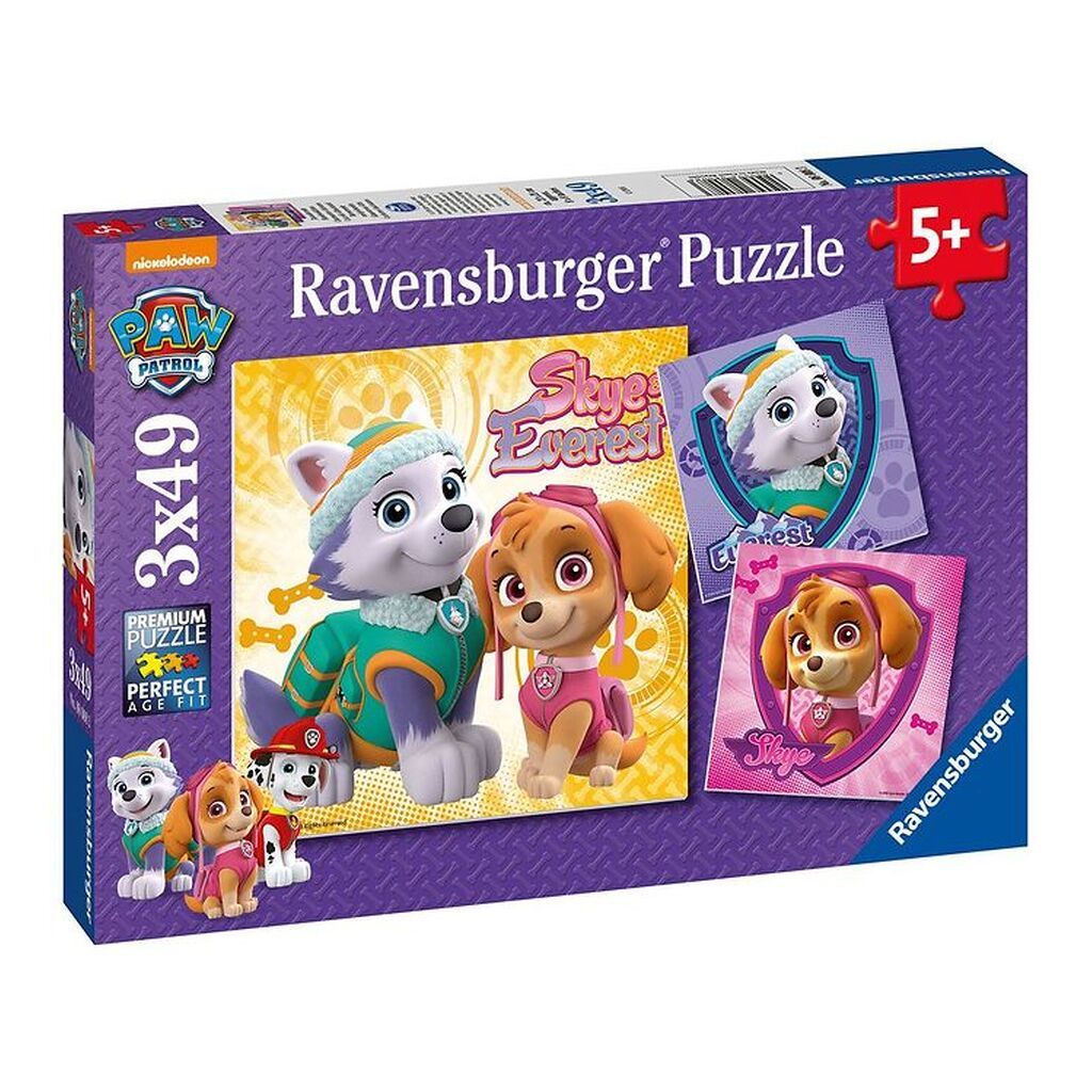 Ravensburger Puslespil - 3x49 Brikker - Paw Patrol Glamourous Gi