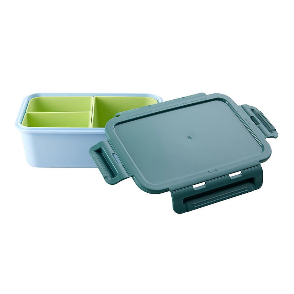 Rice Madkasse - m. 3 Rum - 1100 ml - Blå